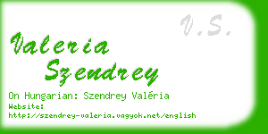 valeria szendrey business card